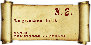 Margrandner Erik névjegykártya